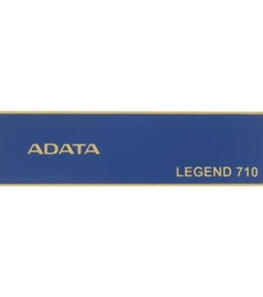 Накопитель SSD ADATA LEGEND 710, 256Gb, PCIe 3.0 x4, M.2 2280, NVMe, R/W 2100/1000, с радиатором