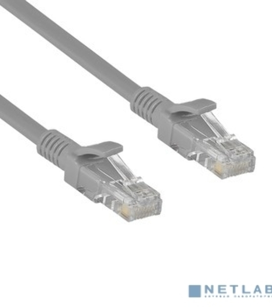 Патч-корд Exegate UTP-RJ45-RJ45-C6-CU-5M-GY, UTP, cat.6, 5м, медь, серый