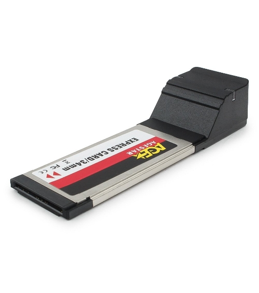 Контроллер eSATAII AgeStar as-eces2-s, Expresscard, порты: 2 х внешн. eSATAII (SILICON 3132 chip)