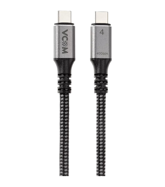 Кабель Thunderbolt4/USB4 Type-C, 5K@60Hz, 40Gbps, PD 100W, 5A, VCOM, 1.2м CU540M-1.2M