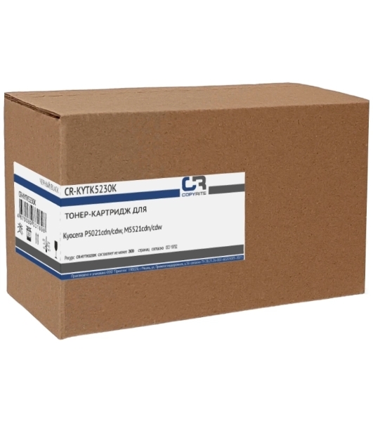 Картридж лазерный CopyRite CR-KYTK5230K TK-5230K черный (2600 стр.) для Kyocera P5021cdn/cdw/M5521cdn/cdw
