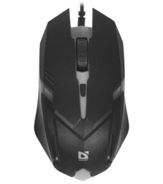 Мышь проводная Defender Cyber MB-560L черный, 1200 dpi, USB, кнопки - 3