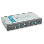 Переключатель KVM D-link DKVM-4K/B3A 4-портовый KVM-переключатель с портами VGA и PS/2, фото 1