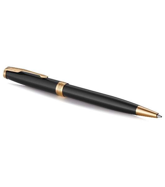 Ручка шариковая Parker Sonnet Core K530 (CW1931497) LaqBlack GT, M, черные чернила, подарочная коробка