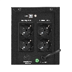 Источник бесперебойного питания ExeGate Smart LB-2000.LCD.AVR.4SH.USB (2000VA/1200W, цветной LCD, AVR, 4*Schuko, USB, батарея 12V 9Ah - 2 шт., металлический корпус, Black), фото7