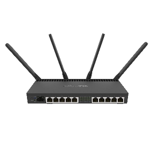 Маршрутизатор MIKROTIK RB4011iGS+5HacQ2HnD-IN 10x10/100/1000 LAN, 1 SFP+, 2,4Ghz/5Ghz, 802.11a/b/g/n/ac
