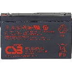 Аккумулятор 6V 9Ah CSB HRL634W (HRL634WF2FR) клеммы F2, огнеупорные, фото 1