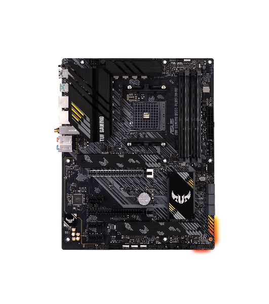 Материнская плата ASUS TUF GAMING B550-PLUS WIFI II, AM4, AMD B550, 4xDDR4, 6xSATA, 2xM.2, 1xPCI-E 3.0 x16, 1xPCI-E 4.0 x16, 3xPCI-E x1, 1xDP, 1xHDMI, 1x 2.5Gb LAN, 2xUSB-A 3.2 Gen 1, 1xUSB-A 3.2 Gen 2, 1xUSB-C 3.2 Gen 2, 3x3.5 мм, 7.1, ATX