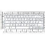 Клавиатура для ноутбука HP Chromebook 14A-NA белый, фото2