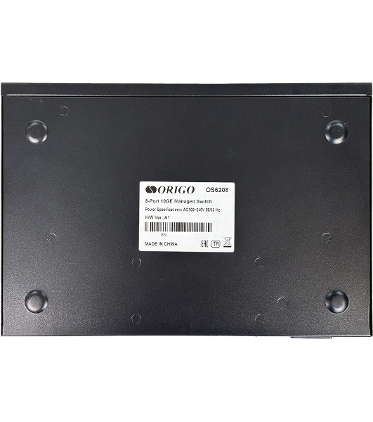 Коммутатор управляемый ORIGO OS6208/A1A L2, 8x10Gbase-T, консольный порт RJ-45, комплект для установки в 19' стойку