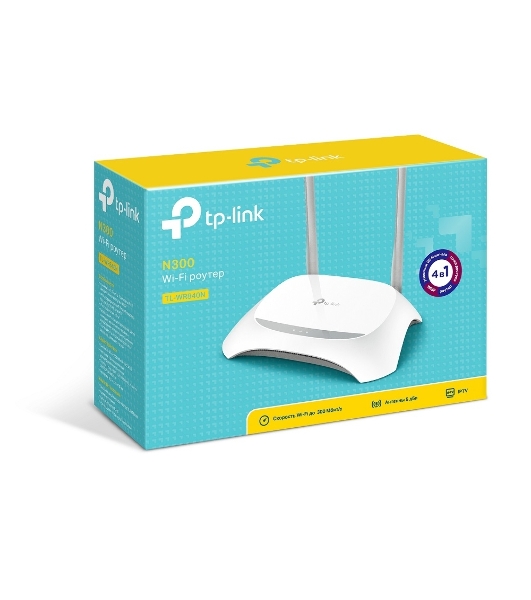 Роутер беспроводной TP-Link TL-WR840N N300 10/100BASE-TX белый