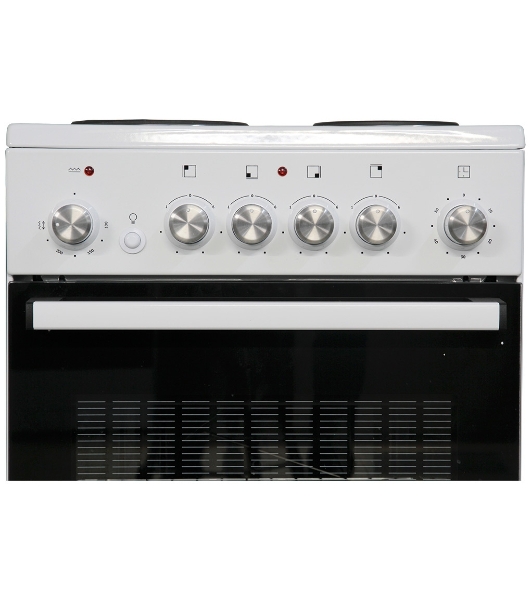 Плита электрическая De Luxe 5004.16Э белый, конфорок 4 шт, духовка 46 л, 50 см x 85 см x 50 см