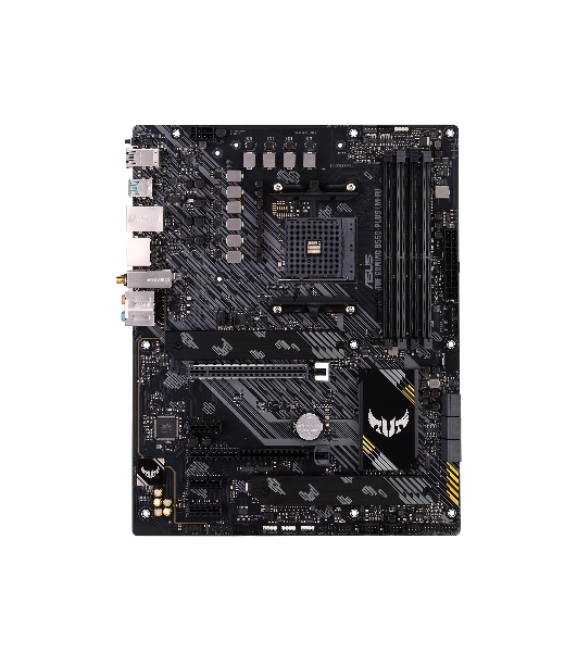 Материнская плата ASUS TUF GAMING B550-PLUS WIFI II, AM4, AMD B550, 4xDDR4, 6xSATA, 2xM.2, 1xPCI-E 3.0 x16, 1xPCI-E 4.0 x16, 3xPCI-E x1, 1xDP, 1xHDMI, 1x 2.5Gb LAN, 2xUSB-A 3.2 Gen 1, 1xUSB-A 3.2 Gen 2, 1xUSB-C 3.2 Gen 2, 3x3.5 мм, 7.1, ATX