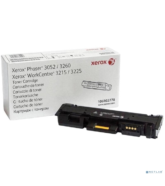 Картридж лазерный Xerox 106R02778 черный для Xerox Ph 3052/3260/WC 3215/3225 3000 стр.(Channels)