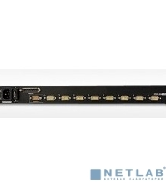Переключатель KVM ATEN LCD 17' => 8 cpu PS2/USB+VGA, с KVM-шнурами PS2 1х1.8м.;USB 1x1.8м., 1280x1024, 1U 19', исп.спец.шнуры (CL5708M-AT-RG)