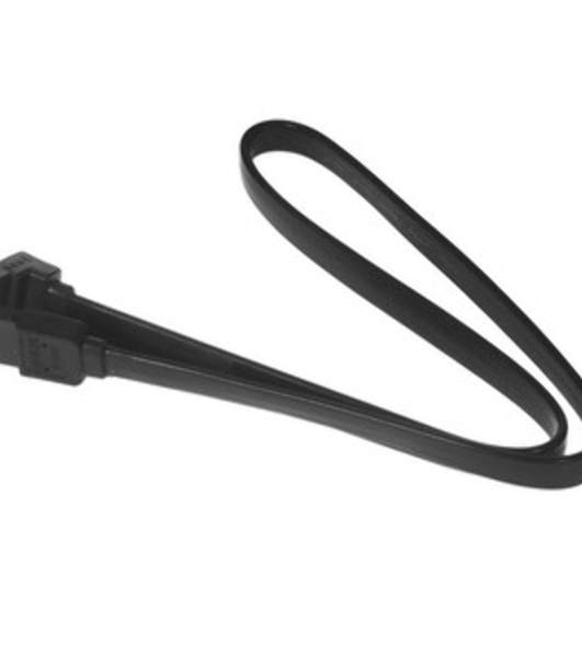 Кабель интерфейсный SATA Cablexpert CC-SATAM-DATA90-BL-50CM, Sata3 7pin/7pin, мет.защелка, угловой разъем, 50 см, черный, пакет