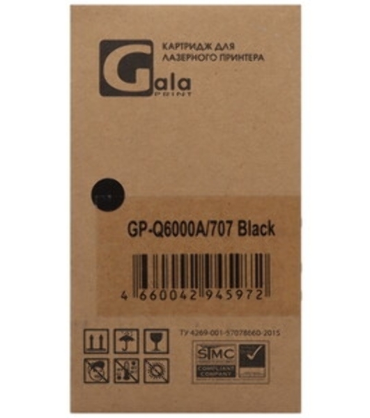 Картридж лазерный GalaPrint GP-Q6000A/707 для принтеров HP CLJ 1600/2600n/2600dn/2600dtn/2605DN/2605DTN/CM1015MFP/CM1017MFP Canon Laser Shot LBP5000/5100 черный 2500 копий