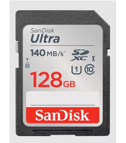 Флеш карта SD 128Gb SanDisk SDXC Class 10 UHS-I Ultra 140Mb/s