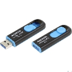Флешка USB ADATA UV128 (AUV128-128G-RBE), 128Gb, USB 3.0, R/W 100/30, черный/синий, фото14