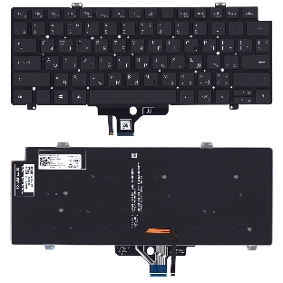 Клавиатура для ноутбука Dell Latitude 7520 9510 9520 черная с подсветкой
