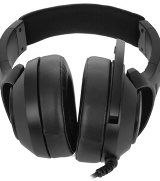 Гарнитура QUMO Olympus чёрный, проводная, USB, подсветка