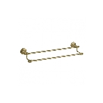 Держатель для полотенец Potato Bronze настенный, двойной 65 см P2609 антикварная бронза, фото 1