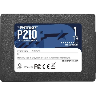 Накопитель SSD Patriot P210, 1Tb, SATA III, 2.5', R/W 520/430