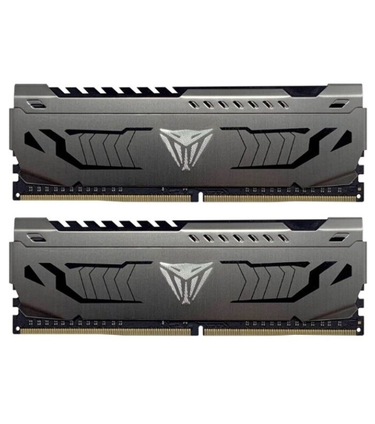 Оперативная память Patriot Viper Steel, DDR4, 64GB (2x32GB), 3200MHz, CL16, DIMM, радиатор, черный