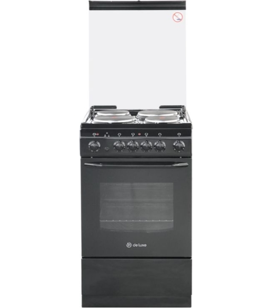 Плита электрическая De Luxe 506004.03Э (кр) белый, конфорок 4 шт, духовка 60 л, 50 см x 85 см x 60 см