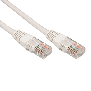 Патч-корд U/UTP, CAT 5e, RJ45-RJ45, 26AWG, ZH нг(А)-HF, серый, 0,5м Rexant
