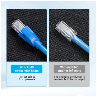 Колпачки изолирующие Vention IODH0-50 для разъемов RJ-45 (50 шт.) - Серый