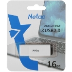 Флешка USB Netac U185 (NT03U185N-016G-20WH), 16Gb, USB 2.0, R/W 25/10, белый/серый, фото20