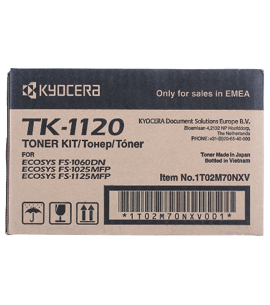 Картридж лазерный Kyocera TK-1120 (1T02M70NX0/1T02M70NXV/1T02M70NX1) черный для FS-1060DN/1025MFP/1125MFP 3000 стр.