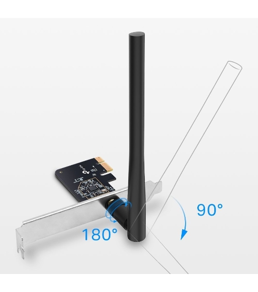 Двухдиапазонный Wi-Fi адаптер TP-Link Archer T2E AC600 PCI Express