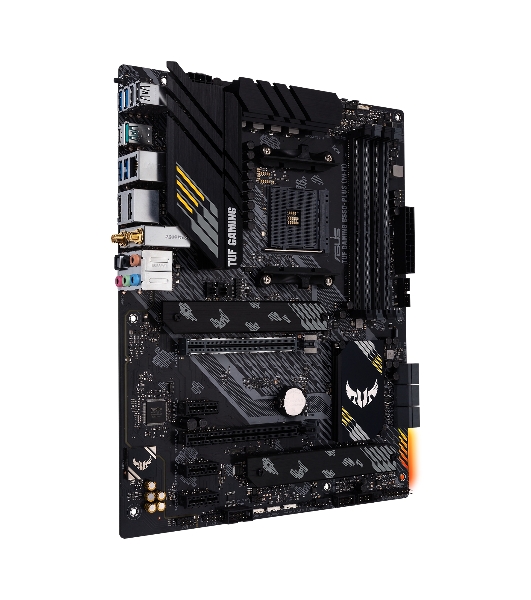 Материнская плата ASUS TUF GAMING B550-PLUS WIFI II, AM4, AMD B550, 4xDDR4, 6xSATA, 2xM.2, 1xPCI-E 3.0 x16, 1xPCI-E 4.0 x16, 3xPCI-E x1, 1xDP, 1xHDMI, 1x 2.5Gb LAN, 2xUSB-A 3.2 Gen 1, 1xUSB-A 3.2 Gen 2, 1xUSB-C 3.2 Gen 2, 3x3.5 мм, 7.1, ATX