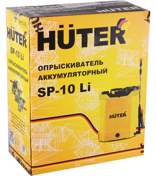 Опрыскиватель Huter SP SP-10Li аккум. ранц. 10л желтый/черный (70/13/43)