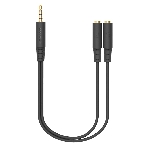 Адаптер аудио A4Tech AD-3P 2xJack 3.5 (f)/Jack 3.5 (m) 0.2м. черный, фото4