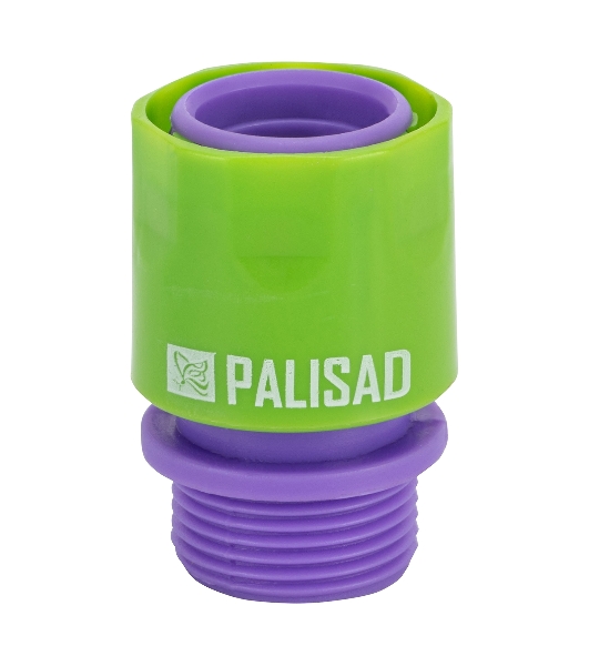 Соединитель пластмассовый быстросъемный Palisad внешняя резьба 3/4'