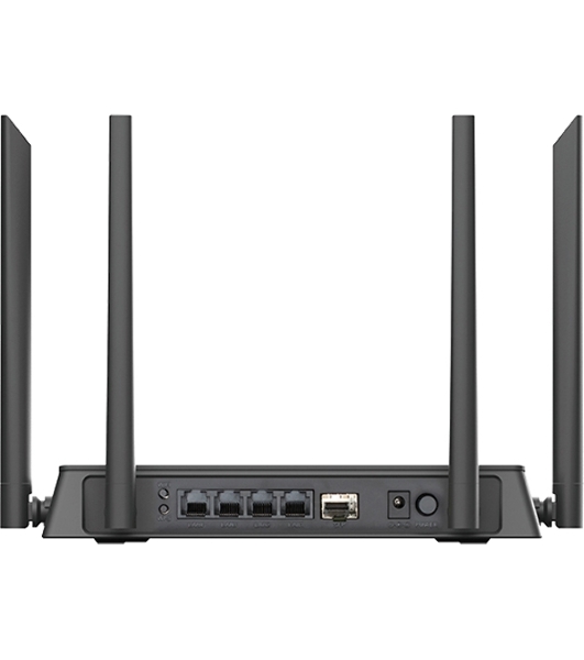 Маршрутизатор DIR-841/GF,DIR-841/GFRU AC1200 Wi-Fi Router, 1000Base-X SFP WAN, 4x100Base-TX LAN, 4x5dBi external antennas