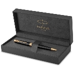 Ручка шариковая Parker Sonnet Core K530 (CW1931497) LaqBlack GT, M, черные чернила, подарочная коробка, фото 1