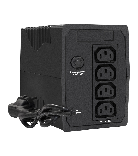 Источник бесперебойного питания ExeGate Power Smart ULB-650.LCD.AVR.4C13 650VA/360W, LCD, AVR, 4*C13, черный