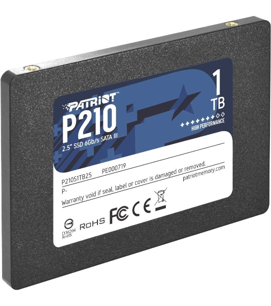 Накопитель SSD Patriot P210, 1Tb, SATA III, 2.5', R/W 520/430