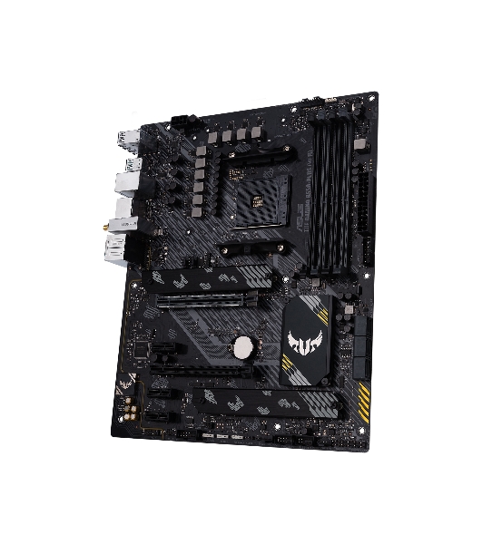 Материнская плата ASUS TUF GAMING B550-PLUS WIFI II, AM4, AMD B550, 4xDDR4, 6xSATA, 2xM.2, 1xPCI-E 3.0 x16, 1xPCI-E 4.0 x16, 3xPCI-E x1, 1xDP, 1xHDMI, 1x 2.5Gb LAN, 2xUSB-A 3.2 Gen 1, 1xUSB-A 3.2 Gen 2, 1xUSB-C 3.2 Gen 2, 3x3.5 мм, 7.1, ATX
