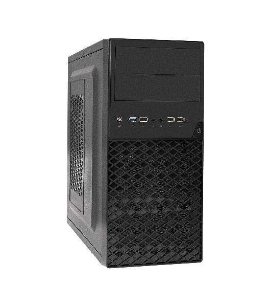 Компьютерный корпус ExeGate EX284032RUS Minitower BA-203U Black, mATX, (без БП), 2хUSB+1хUSB 3.0, Audio