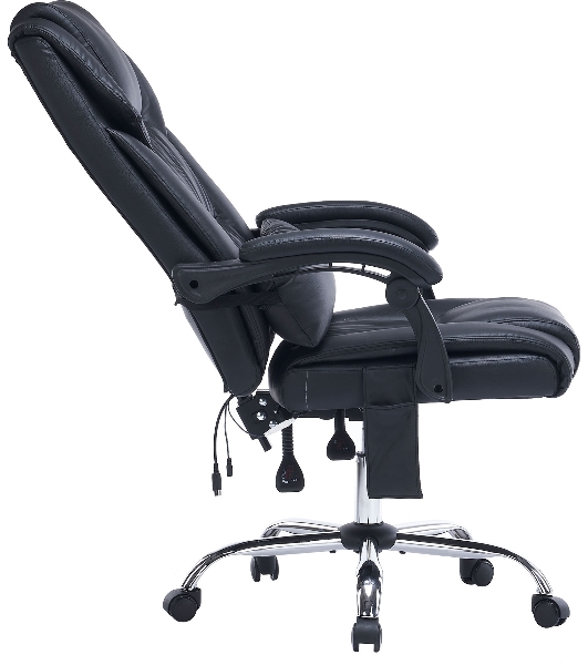 Кресло Cactus CS-CHR-OC02M-BK черный, экокожа