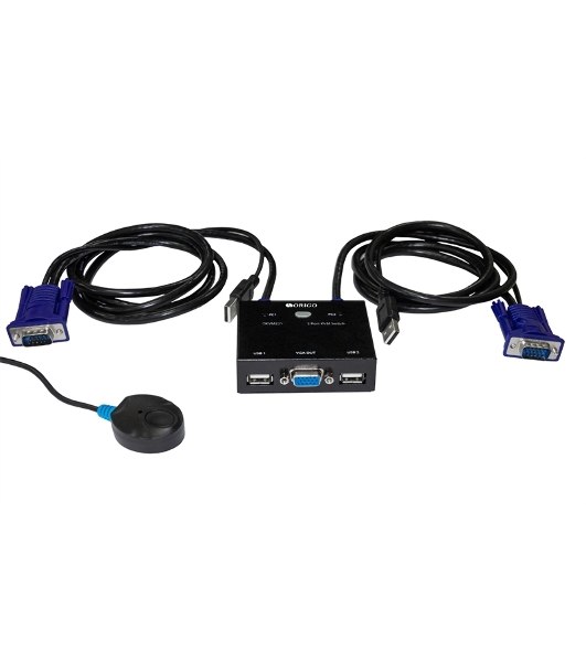 Переключатель KVM 2-портовый ORIGO OKVM221/A1A с портами VGA и USB