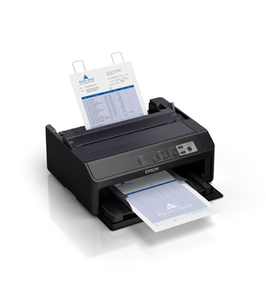 Принтер матричный Epson FX-890II (C11CF37401), A4, 9х2-игольный (80 колонок), высокоскоростной (735 cps), до 6 экземпляров одновременно (1 оригинал + 5 копий), ресурс ленты: 7,5 млн. символов, USB, LPT, для больших объемов печати