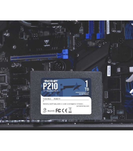 Накопитель SSD Patriot P210, 1Tb, SATA III, 2.5', R/W 520/430
