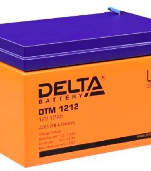 Батарея для ИБП Delta DT 1212 (12V, 12Ah)