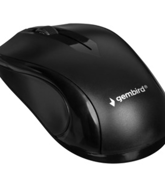 Мышь беспроводная Gembird MUSW-320 черный, 1000 dpi, радиоканал, USB, кнопки - 3